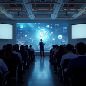 Illustration of Professional business conference