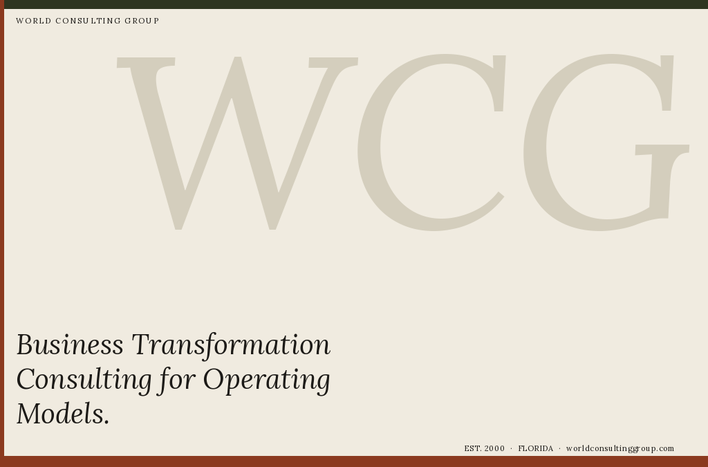 Business Transformation Consulting for Operating Models
