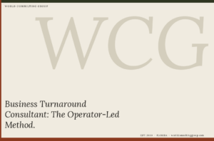 Business Turnaround Consultant: The Operator-Led Method