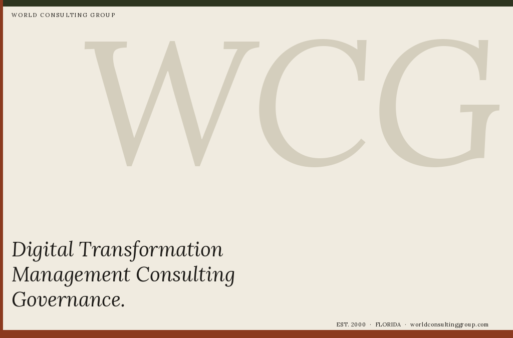 Digital Transformation Management Consulting Governance