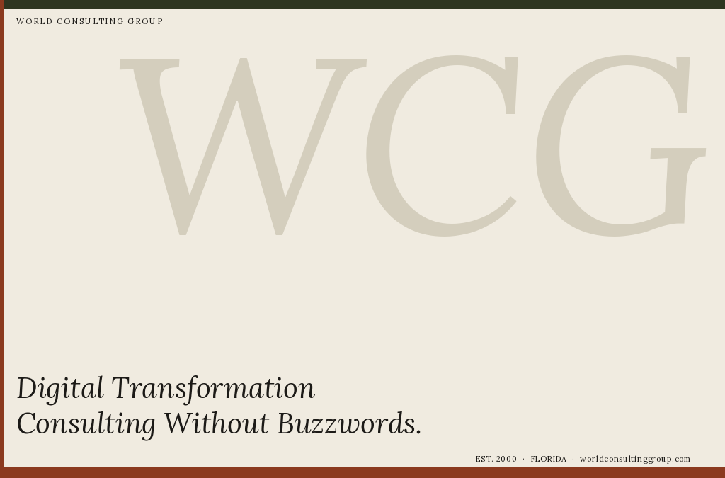 Digital Transformation Consulting Without Buzzwords