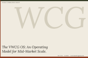 The VWCG OS: An Operating Model for Mid-Market Scale