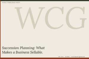 Succession Planning: What Makes a Business Sellable