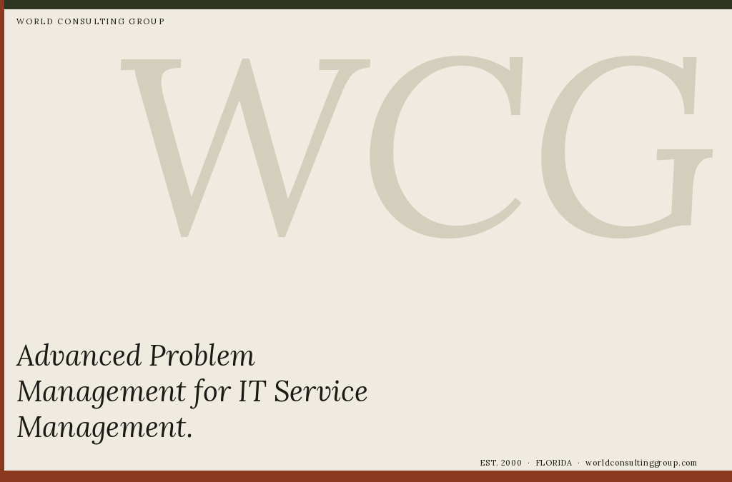Advanced Problem Management for IT Service Management
