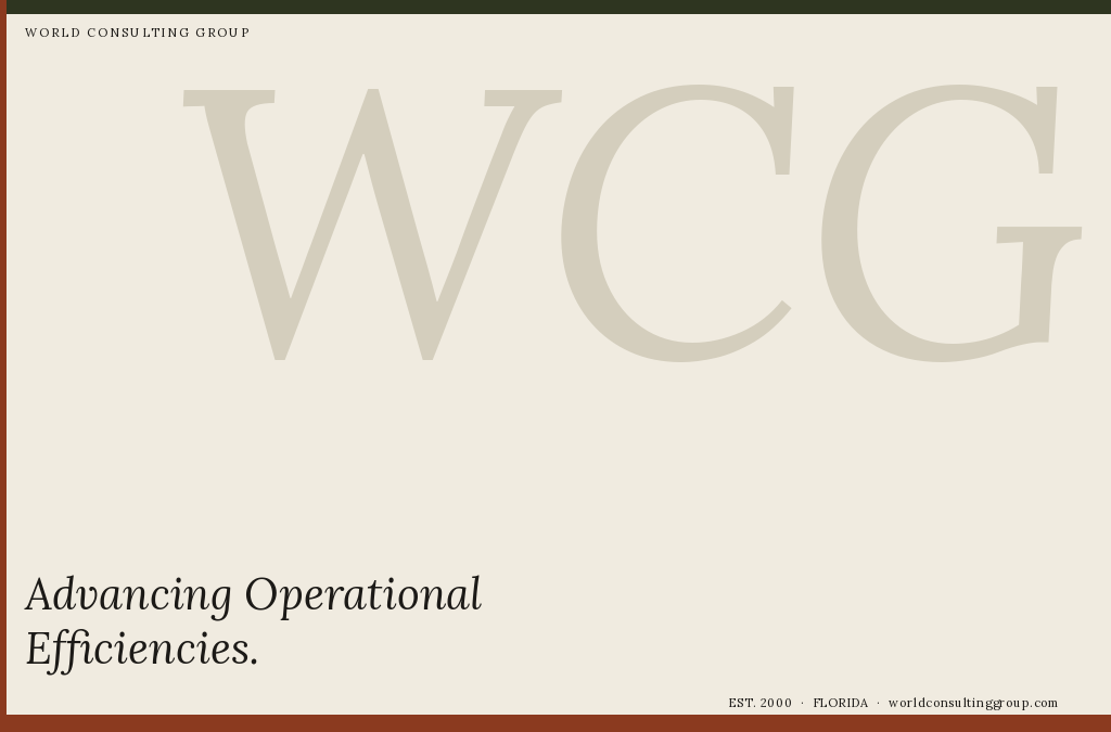 Advancing Operational Efficiencies