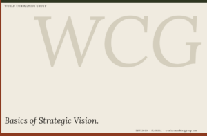 Basics of Strategic Vision