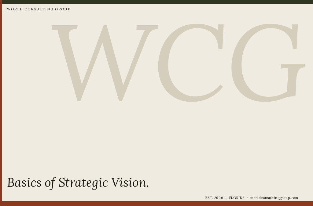 Basics of Strategic Vision
