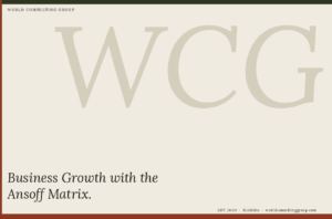 Business Growth with the Ansoff Matrix