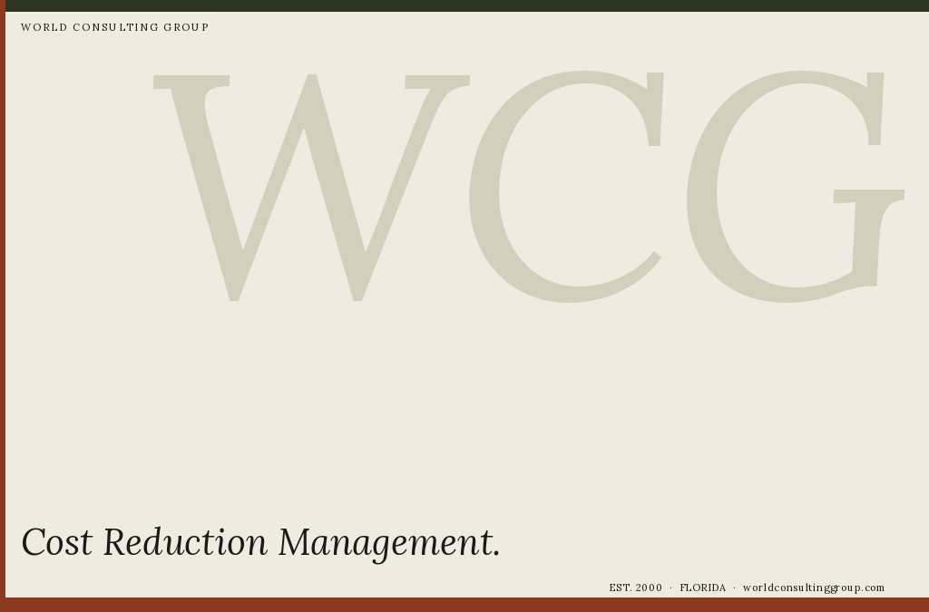 Cost Reduction Management