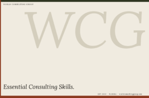Essential Consulting Skills