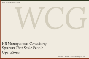 HR Management Consulting: Systems That Scale People Operations