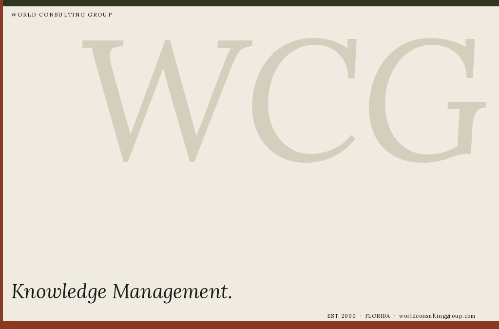 Knowledge Management