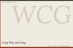 Long Way too long