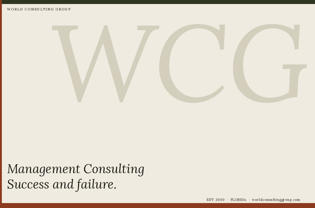 Management Consulting Success and failure