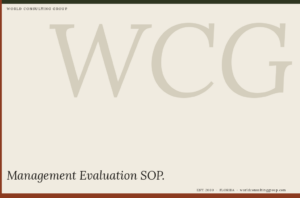 Management Evaluation SOP