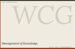 Management of Knowledge