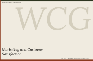 Marketing and Customer Satisfaction