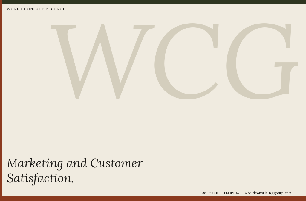 Marketing and Customer Satisfaction