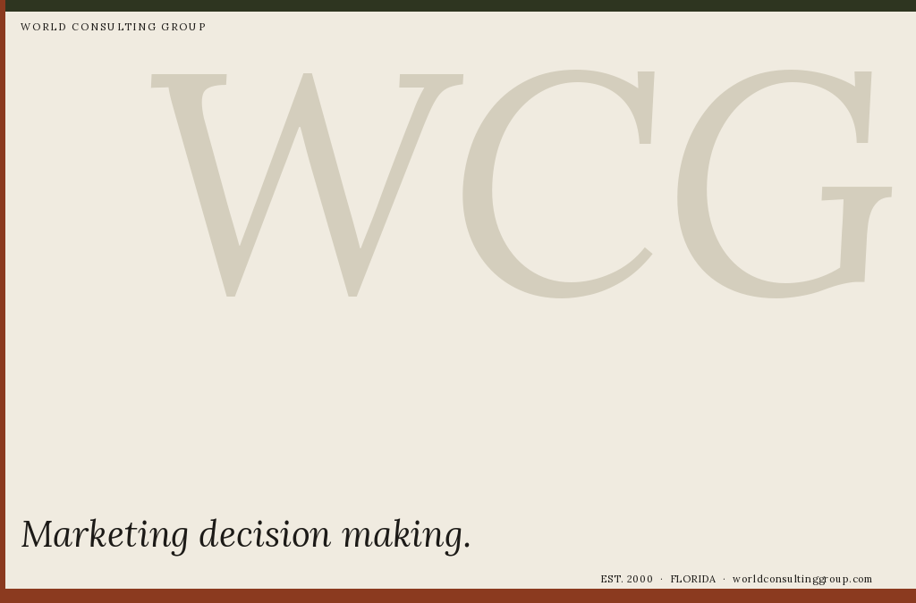Marketing decision making