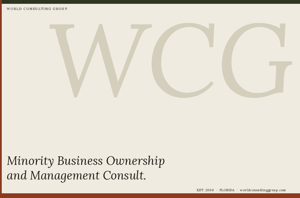 Minority Business Ownership and Management Consult
