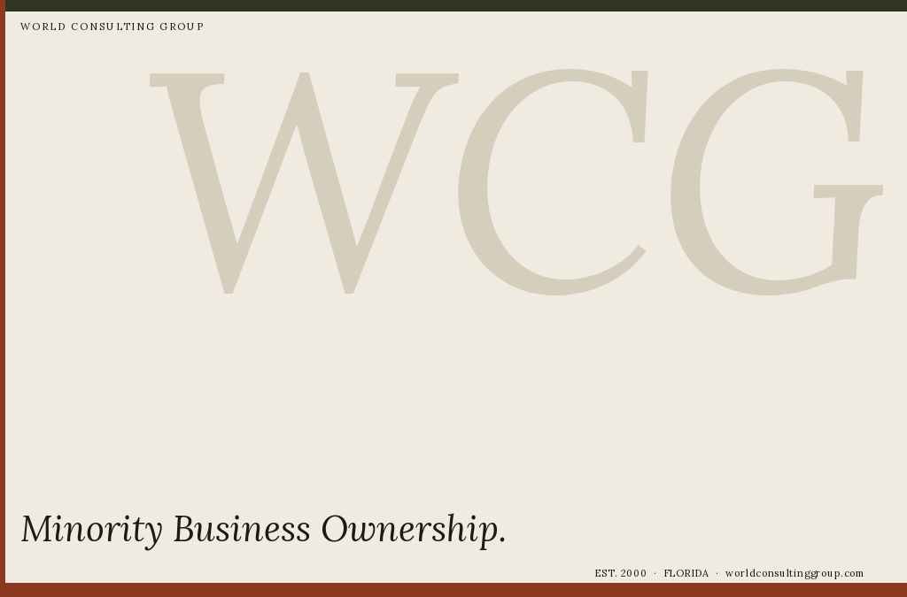 Minority Business Ownership
