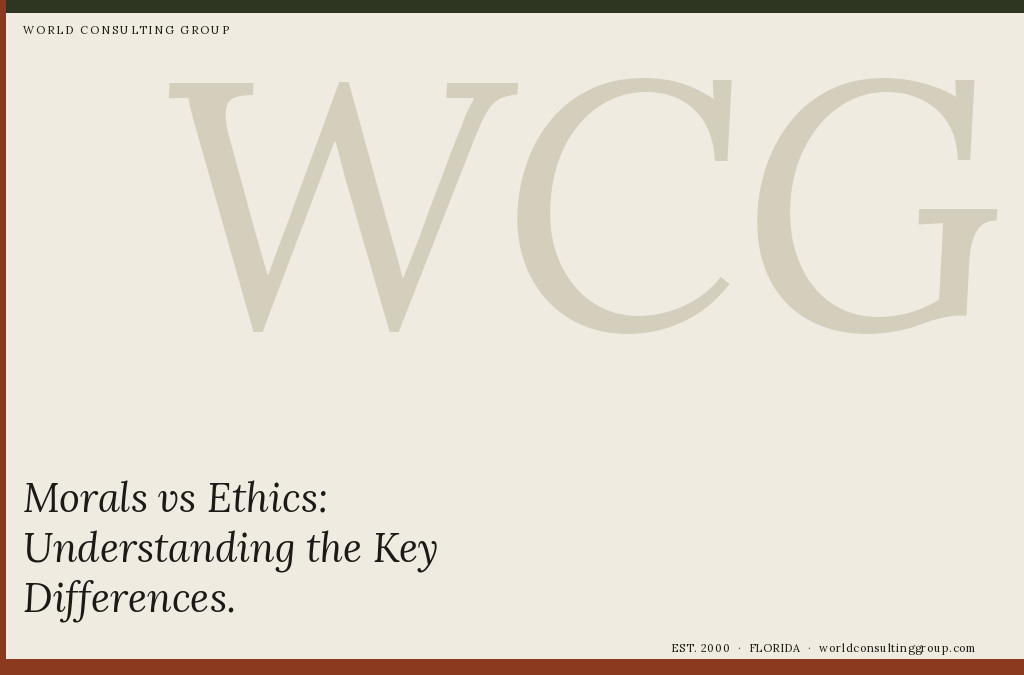Morals vs Ethics: Understanding the Key Differences