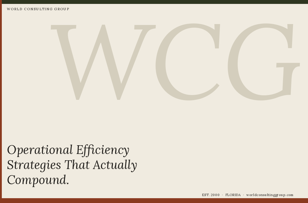 Operational Efficiency Strategies That Actually Compound
