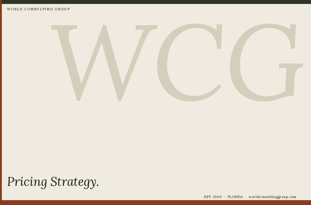 Pricing Strategy