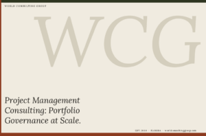 Project Management Consulting: Portfolio Governance at Scale