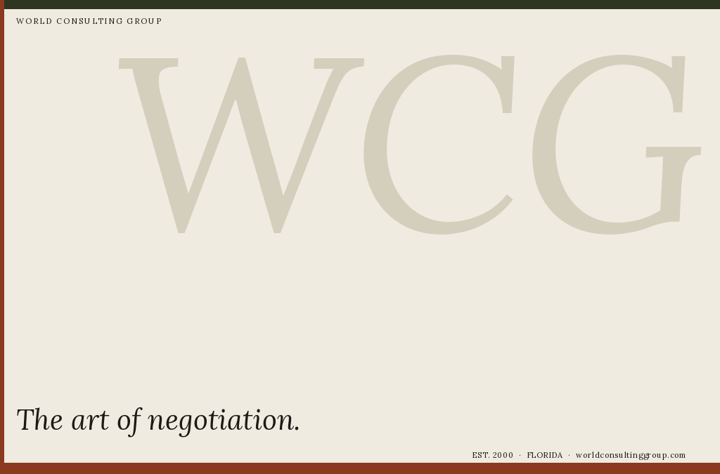 The art of negotiation