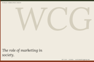 The role of marketing in society