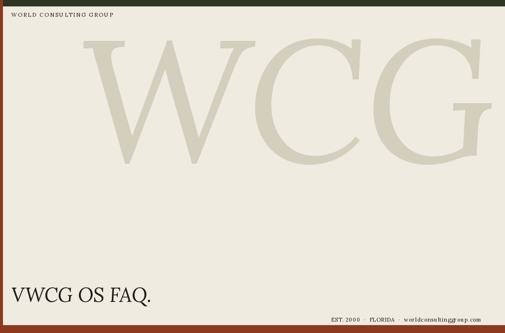 VWCG OS FAQ